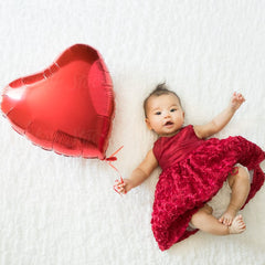 Red Heart Foil Balloon - 5/Pk