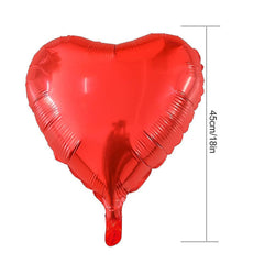Red Heart Foil Balloon - 5/Pk