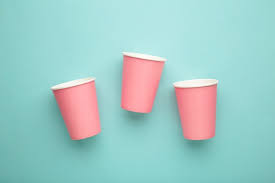 Pink Paper Cups - 20/pk