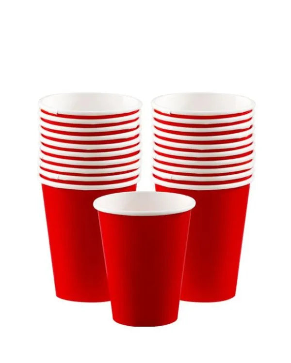 Red Paper Cups - 20/pk