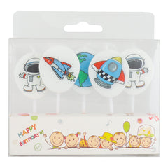 Space Astronaut Candles -5/ Pk