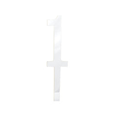 Silver Acrylic Mirror Cake Topper