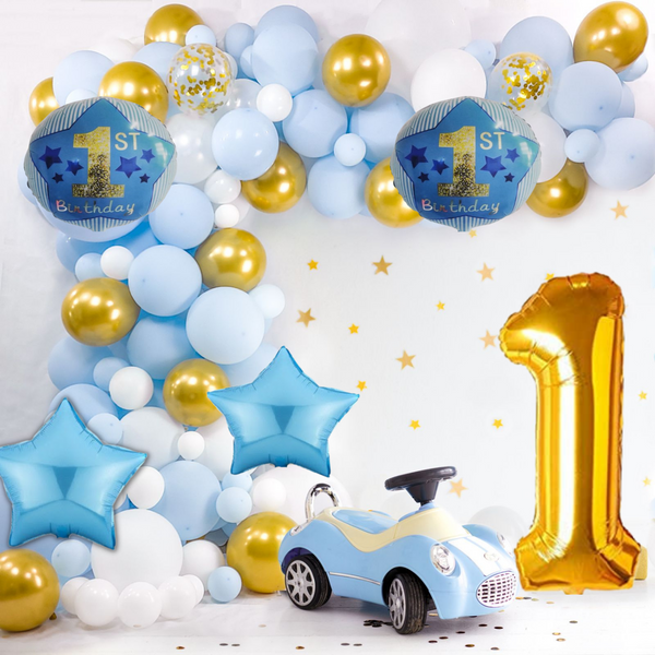 First Birthday Blue DIY Balloon garland arch - 207/Pk