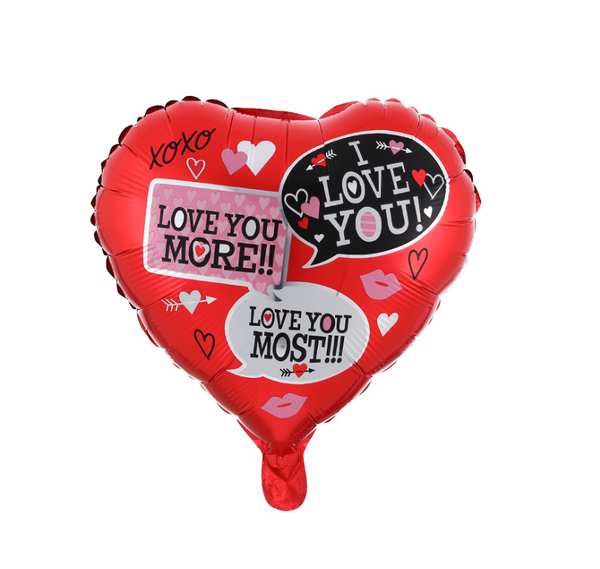 Love Chat Foil Balloon - Pk / 5