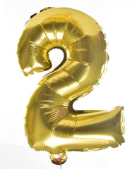 Number Golden Foil Balloon