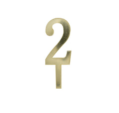 Golden Acrylic Mirror Cake Topper