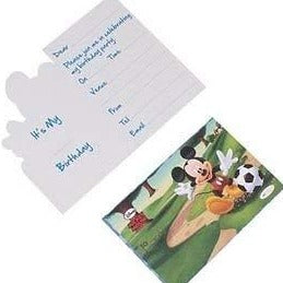 Mickey Mouse Invitation cards with Envelopes - 30/pack