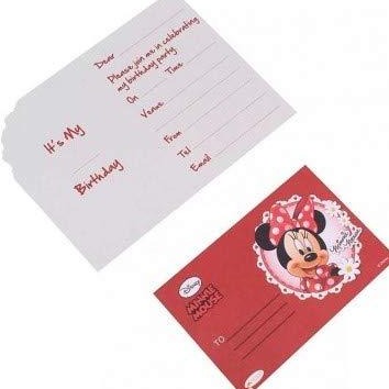 Minnie Mouse Invitation cards with Envelopes - 30/pack
