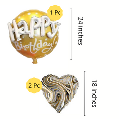3D Happy Birthday DIY Balloon garland arch - 210/Pk