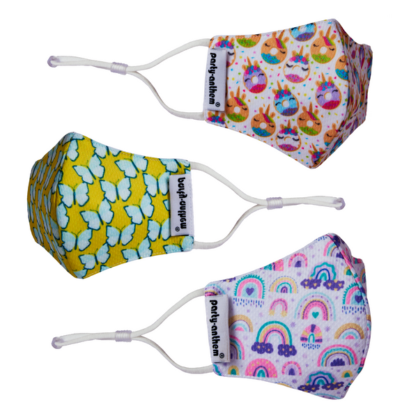 Smart Shield Face Masks for Girls- 3/pk