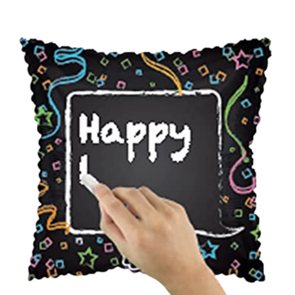 DIY Personalized Chalk Board Foil Balloon - 1/pk