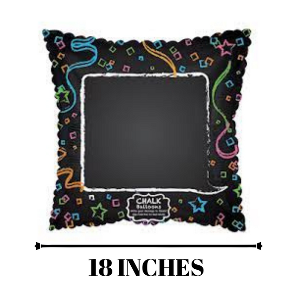 DIY Personalized Chalk Board Foil Balloon - 1/pk