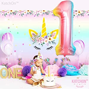 Giant number 1 Gradient Shaded Foil Balloon - 32 inches