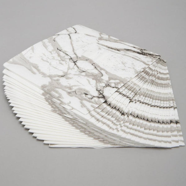 Marble Paper Napkins - 40 / Pk