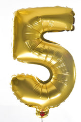 Number Golden Foil Balloon