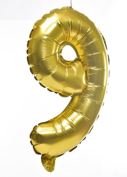 Number Golden Foil Balloon