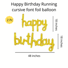 Gold Happy Birthday DIY Balloon garland arch - 215/Pk