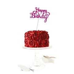 "Happy Birthday" Cake Topper