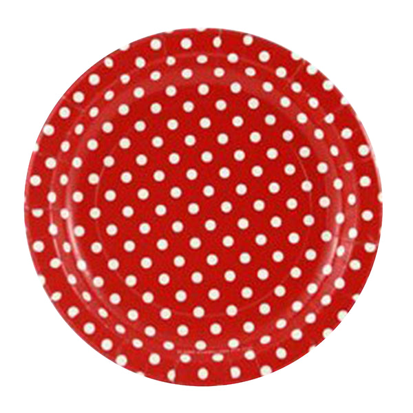 Polka Dots Paper Plates - 20/pack