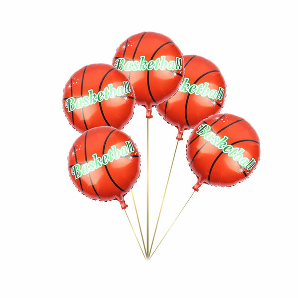 Basketball Foil Balloon - Pk/5