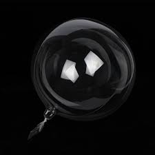 Bubble Bobo Balloons 18 in Transparent PVC Clear Balloons - 5 / Pk