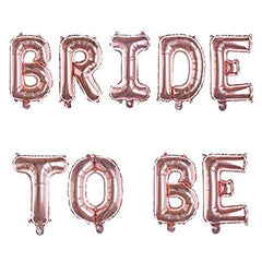 "Bride to Be" Foil Balloons - Rose Gold