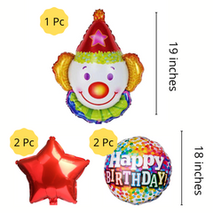 Carnival Clown Happy Birthday DIY Balloon garland arch - 208/Pk