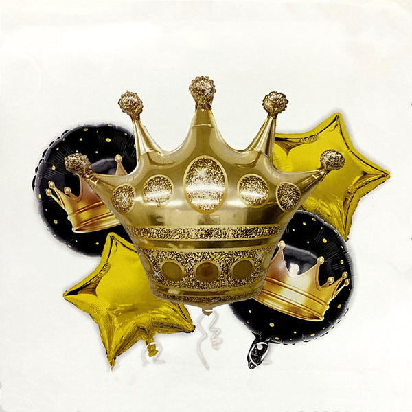 Giant Crown Balloon Bouquet- Pk / 5