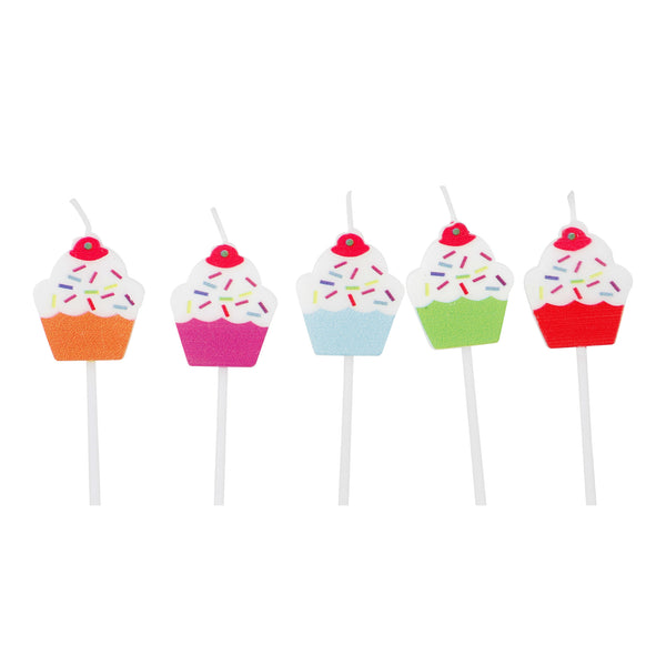 Cupcake design Candle -5/ Pk