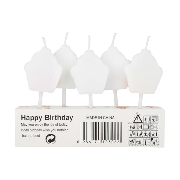 Cupcake design Candle -5/ Pk