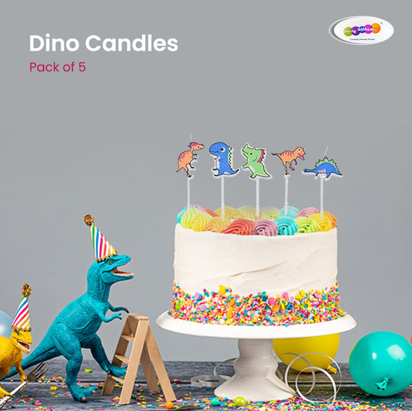 Dinosaur Candle -5/ Pk