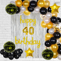 Naughty at Forty Happy 40 Birthday DIY Balloon garland arch - 218/Pk