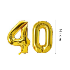 Naughty at Forty Happy 40 Birthday DIY Balloon garland arch - 218/Pk