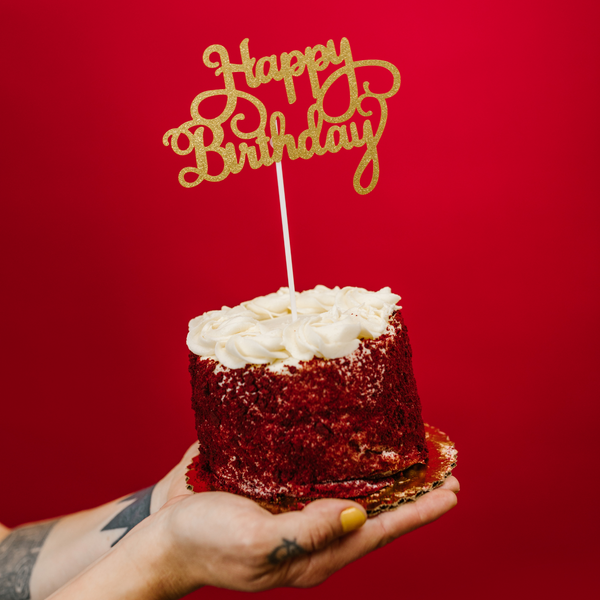 "Happy Birthday" Cake Topper
