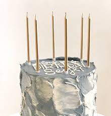 Gold Metallic Tall Candles - 6 / Pk