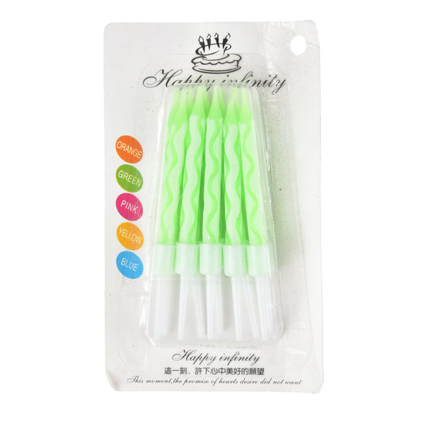 Spiral Cake Candles - Pack of 10