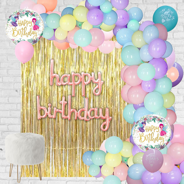 Happy Birthday Fairy DIY Balloon garland arch - 215/Pk