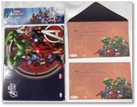 Marvel Avengers Invitation card with Envelope - 30/pack