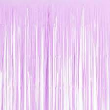 Macaron Pastel colors Fringe Foil Curtain (3ft x 6ft Each) x 3