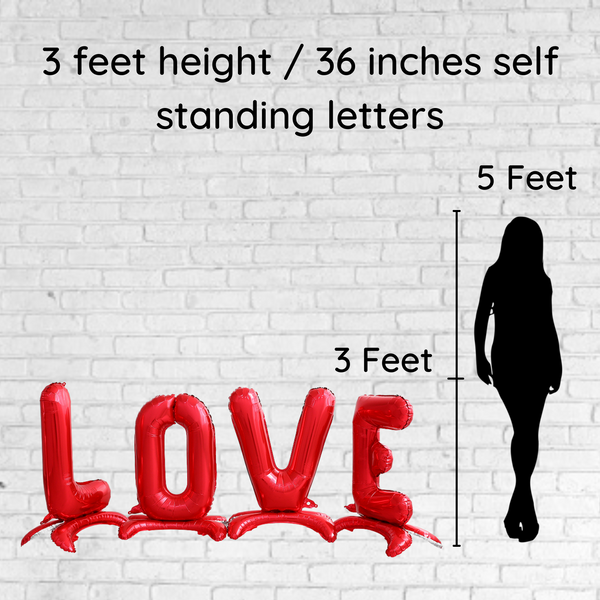 LOVE letters standing balloons 32 inches
