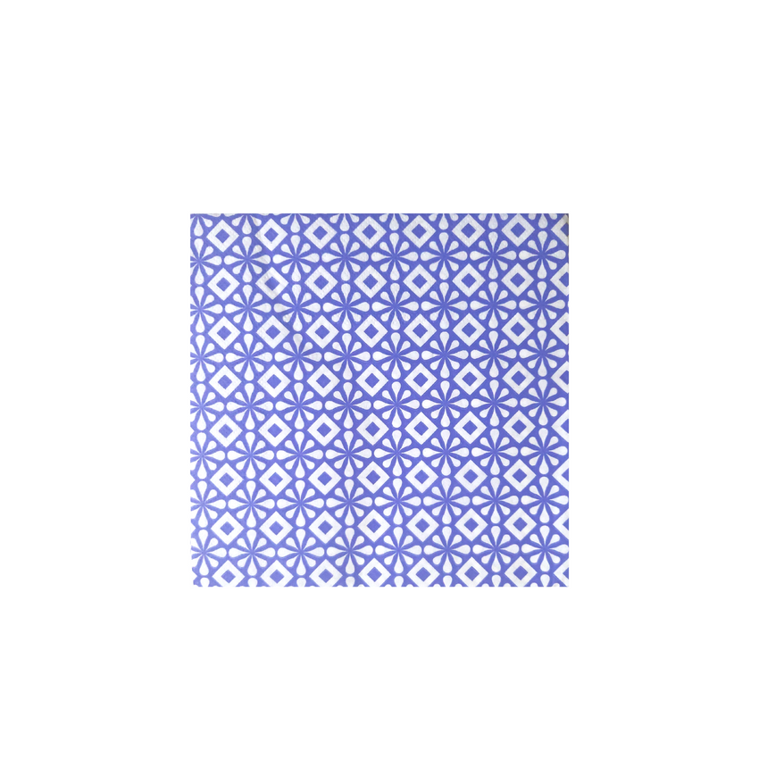 Blue Moroccan Print 2 ply Paper Napkins - Pk/40