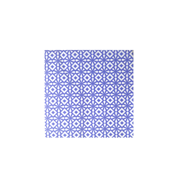 Blue Moroccan Print 2 ply Paper Napkins - Pk/40