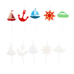 Ship Ahoy Sailing Nautical design Candle -5/ Pk