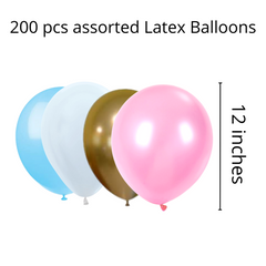 Baby Shower & Birth Announcement DIY Balloon garland arch - 212/Pk