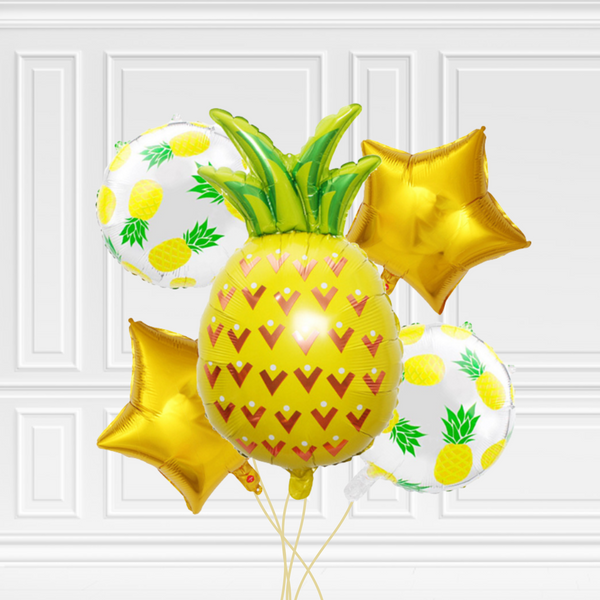 Fruity Pineapple Balloon Bouquet - Pk / 5