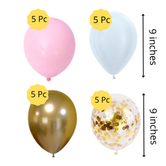 First birthday Pink Crown Balloon Bouquet- Pk / 21