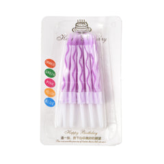 Spiral Cake Candles - Pack of 10