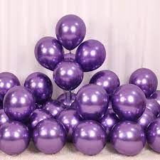 Chrome Metallic Balloon Latex Balloon - 50/ Pk