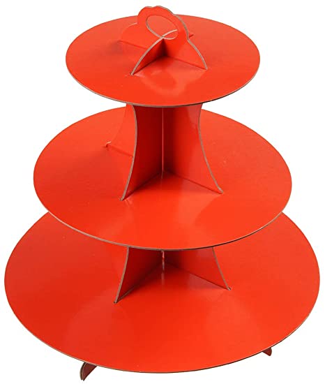 Solid Colours Cup cake stand - 3 tier