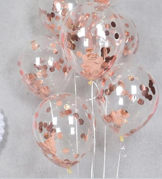 15" Confetti Balloons - 5/pack